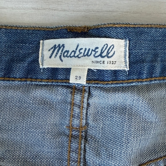 Madewell Blue Distressed Jean Shorts - Picture 2 of 4